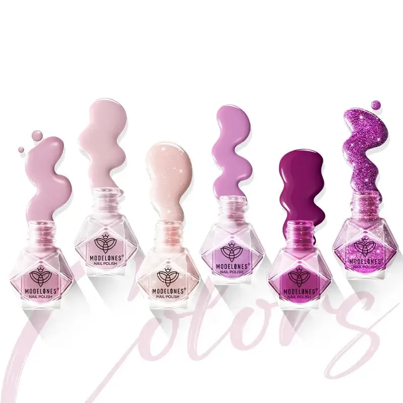 Modelones Everlasting Love nagellacksset 6x5 ml lila