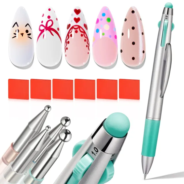 Modelones 5-i-1 dotting tool nagelpenna silikon