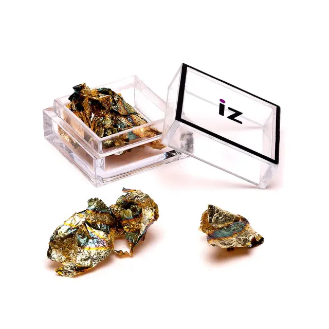 Iz Beauty Burnt Gold Leaf nagelfolie metall