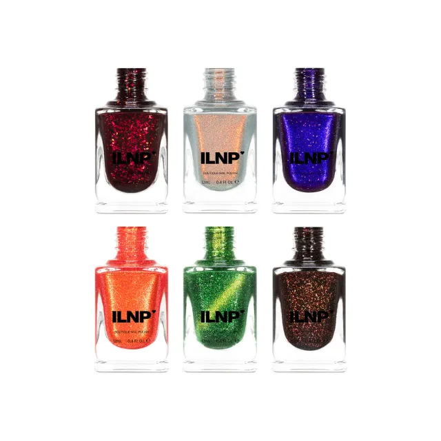 ILNP Moonlit Manor nagellack set 6-pack shimmer magnet holographic