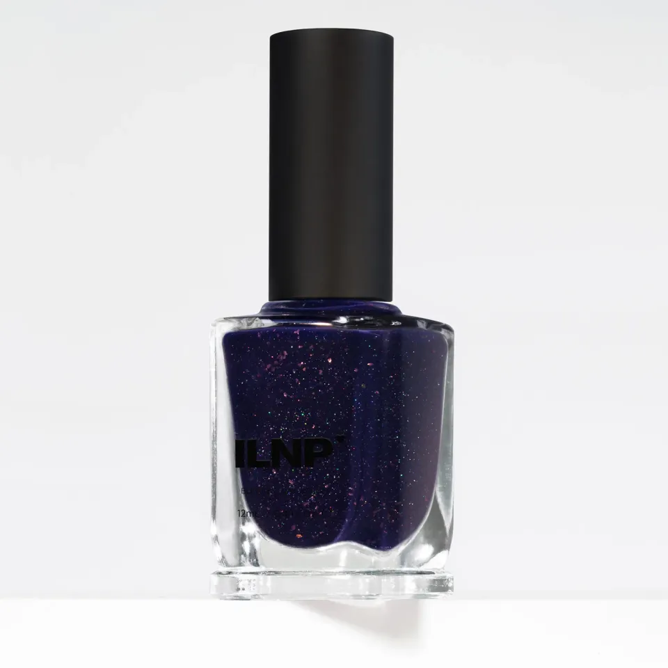 ILNP First Edition nagellack indigo med kopparflakes