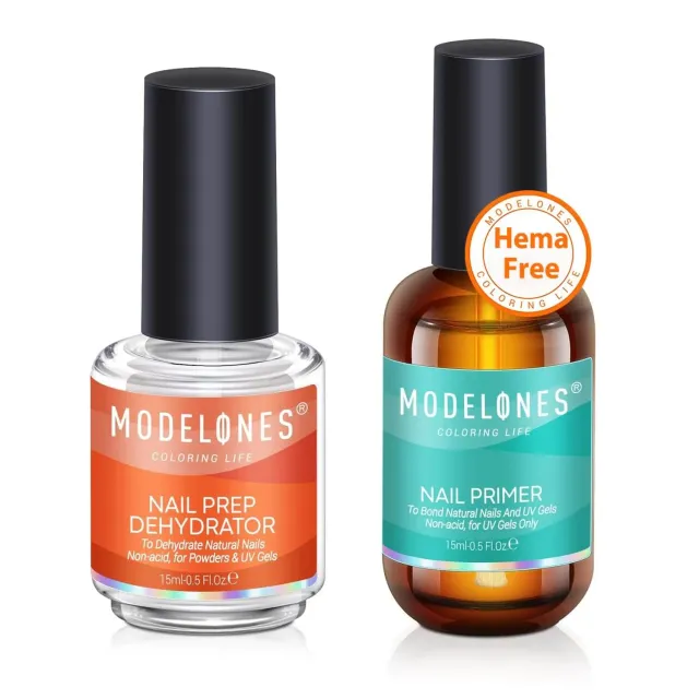 Modelones Nail Primer Prep Dehydrator Set nagelprimer HEMA-fri