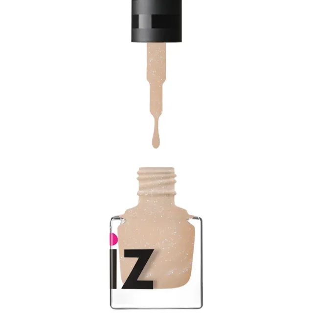 Iz Beauty Peach Fuzz nagellack 6ml nude glitter