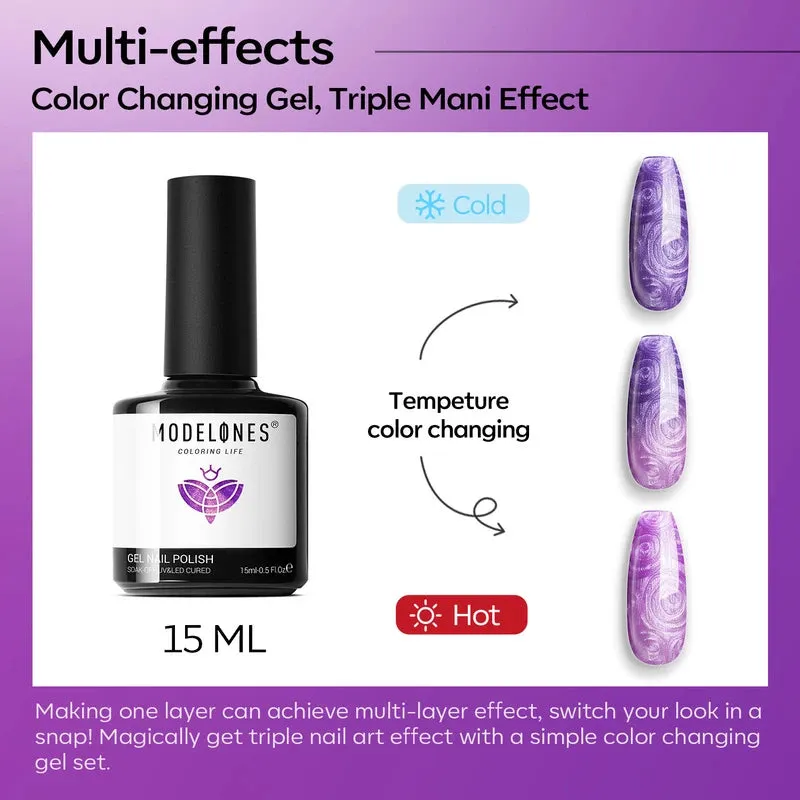 Modelones Inspire Gel 2572 gellack Purple Shell Thread lila