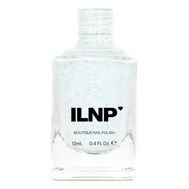 ILNP nagellack Christmas Cookie vit flakig