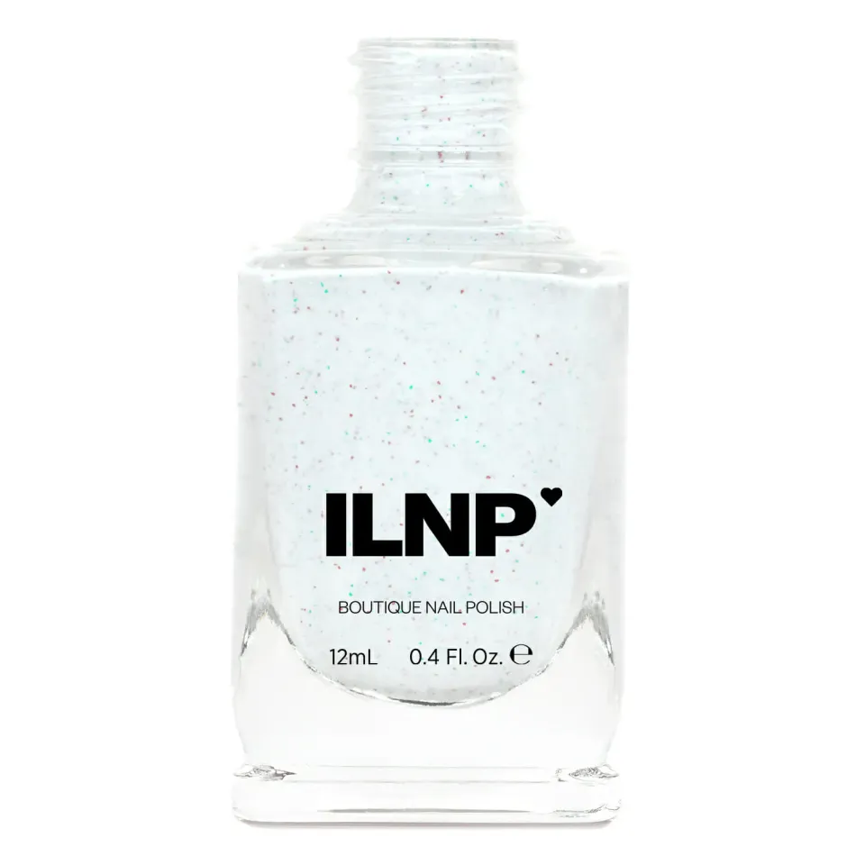 ILNP nagellack Christmas Cookie vit flakig