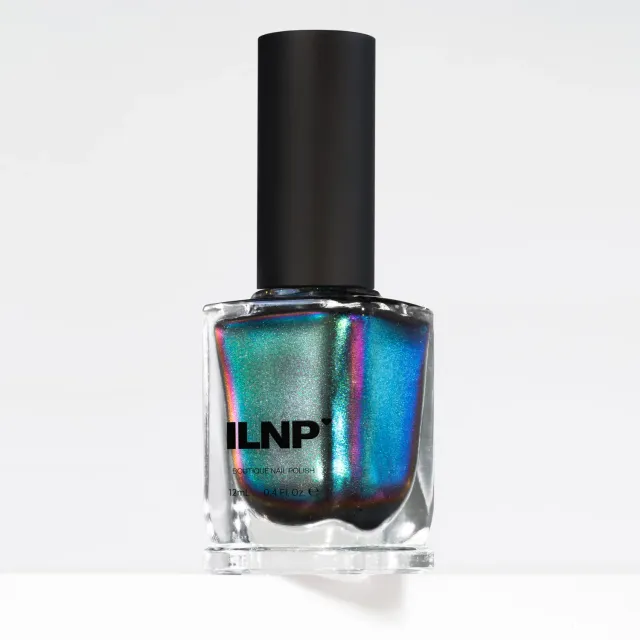 ILNP Ultra Chrome Stardust nagellack silver-teal skiftande