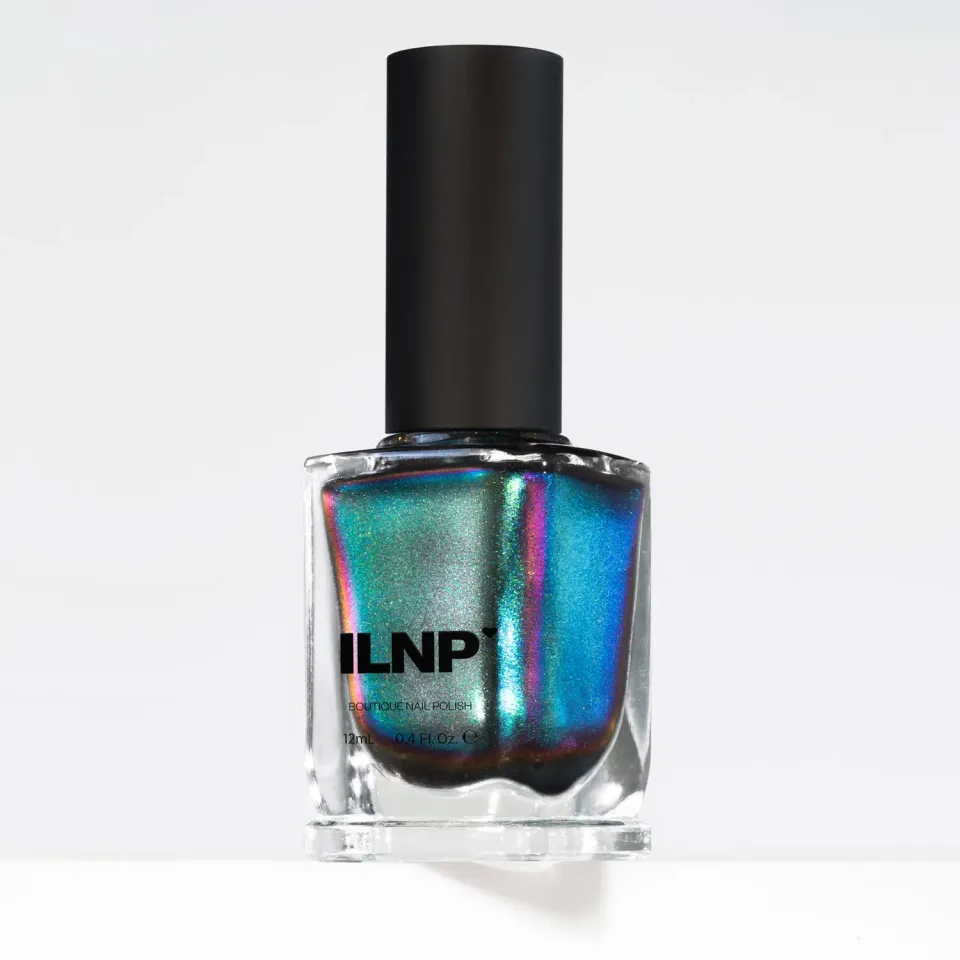 ILNP Ultra Chrome Stardust nagellack silver-teal skiftande