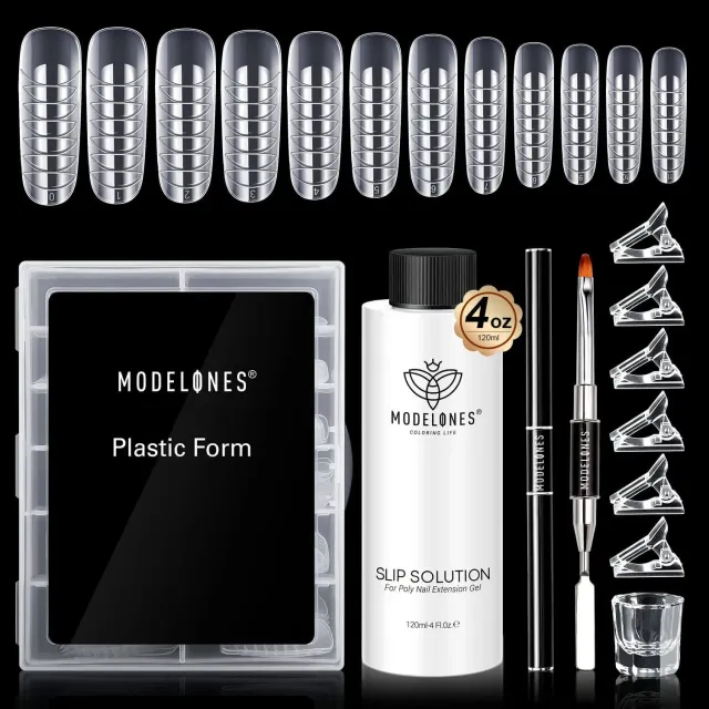 Modelones Poly Nail Gel Slip Solution kit 5 delar 120 ml