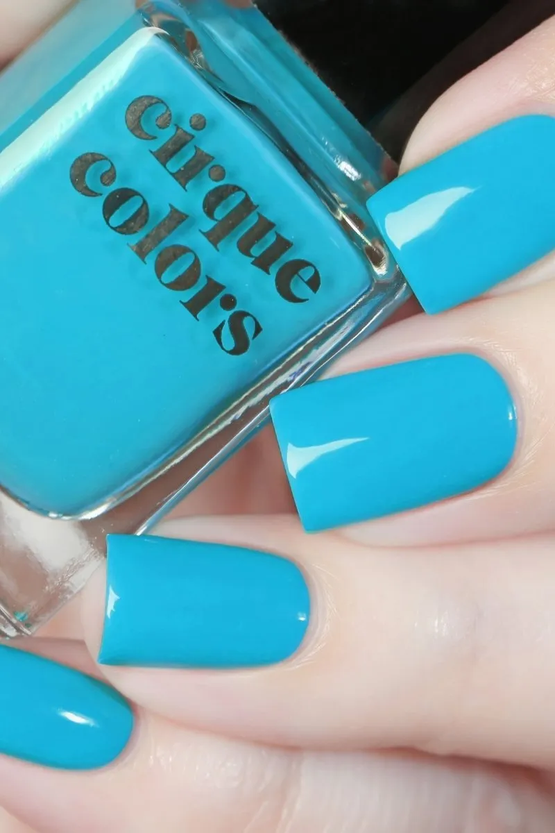 Cirque Colors Miami-Dade nagellack neon cyanblå