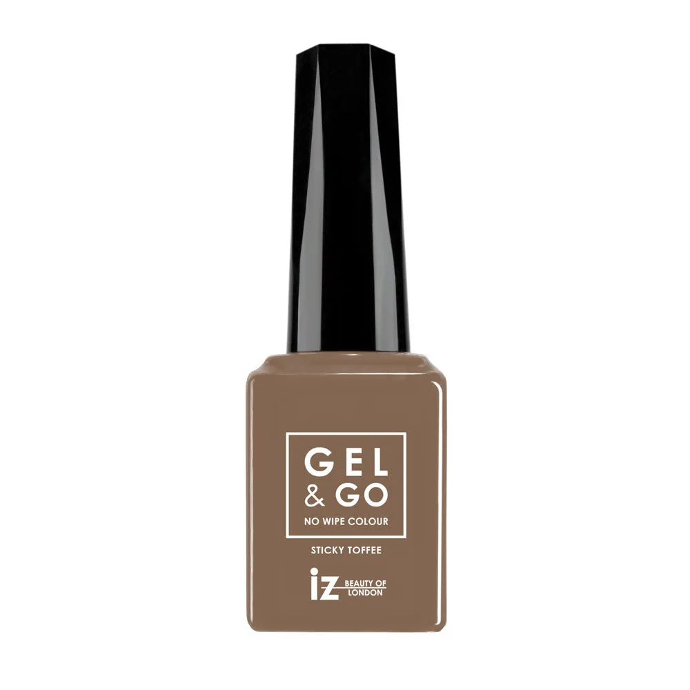 Iz Beauty GEL&GO Sticky Toffee GG1057 gelpolish 12 ml varm kola
