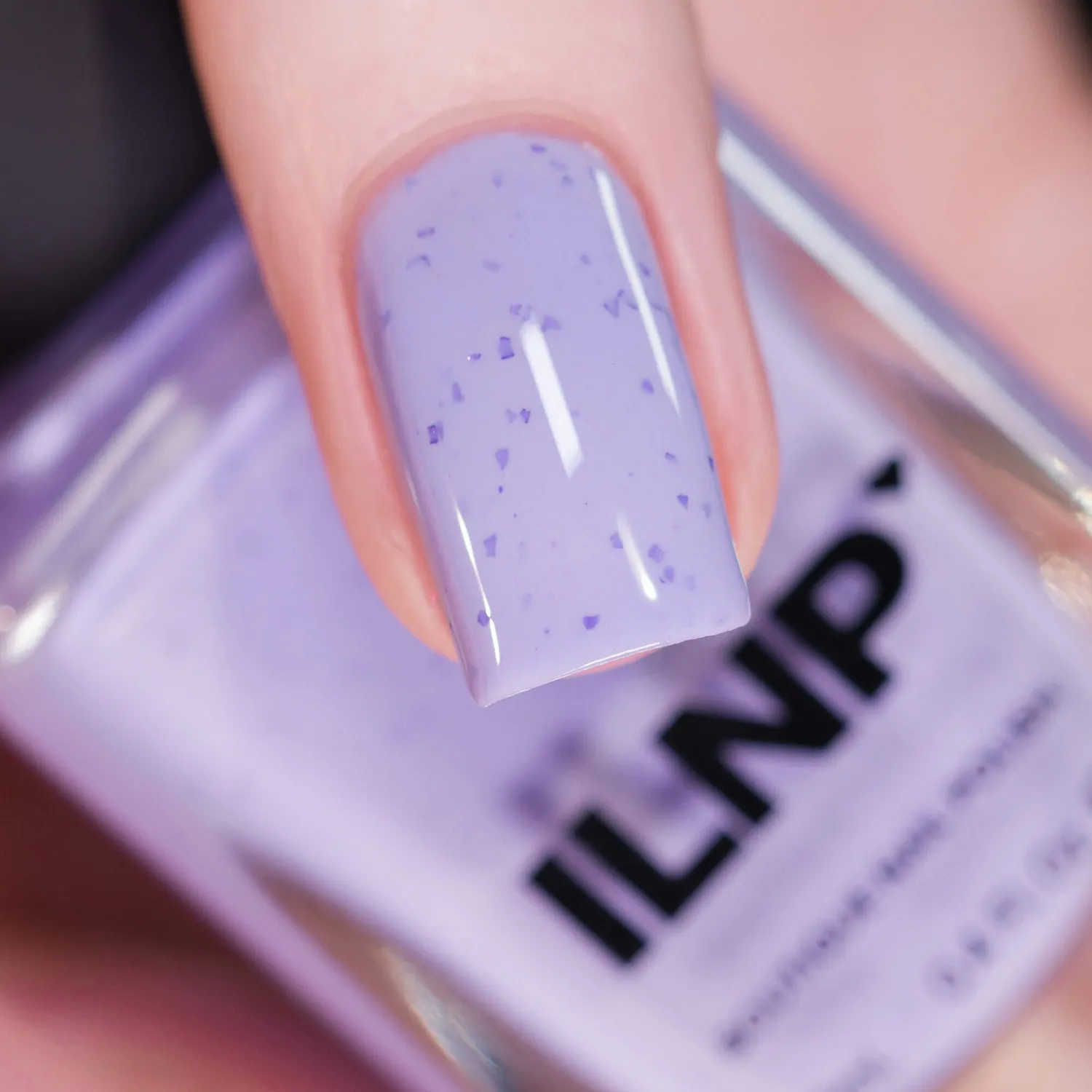 ILNP Lolly nagellack pastellila metallic flakes