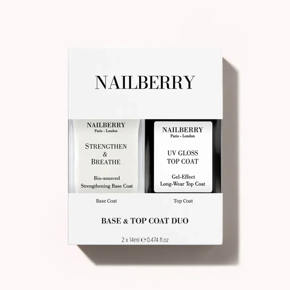 Nailberry Base & Top Coat Duo nagelvårdsset 2x14 ml glans