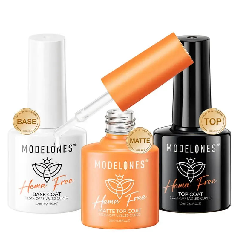 Modelones Hema-Free Matte & Shine Top Coat gellack 3x10ml
