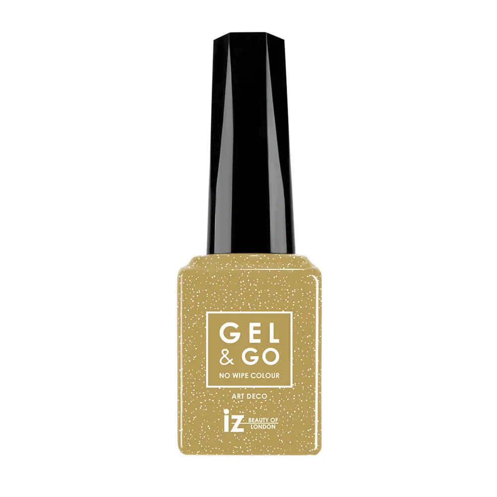Iz Beauty Gel&Go Art Deco GG1073 gelack 12ml guldglitter