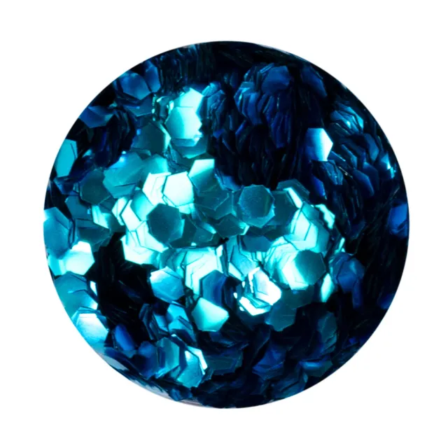 Iz Beauty Azure Hexagon nagelglitter 6g blå
