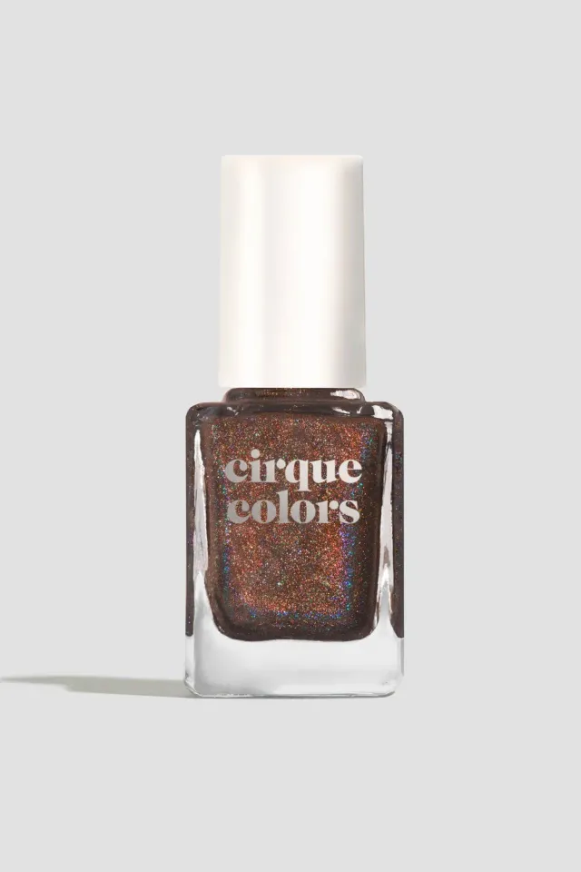 Cirque Colors Pony Up nagellack mörkbrun holografisk