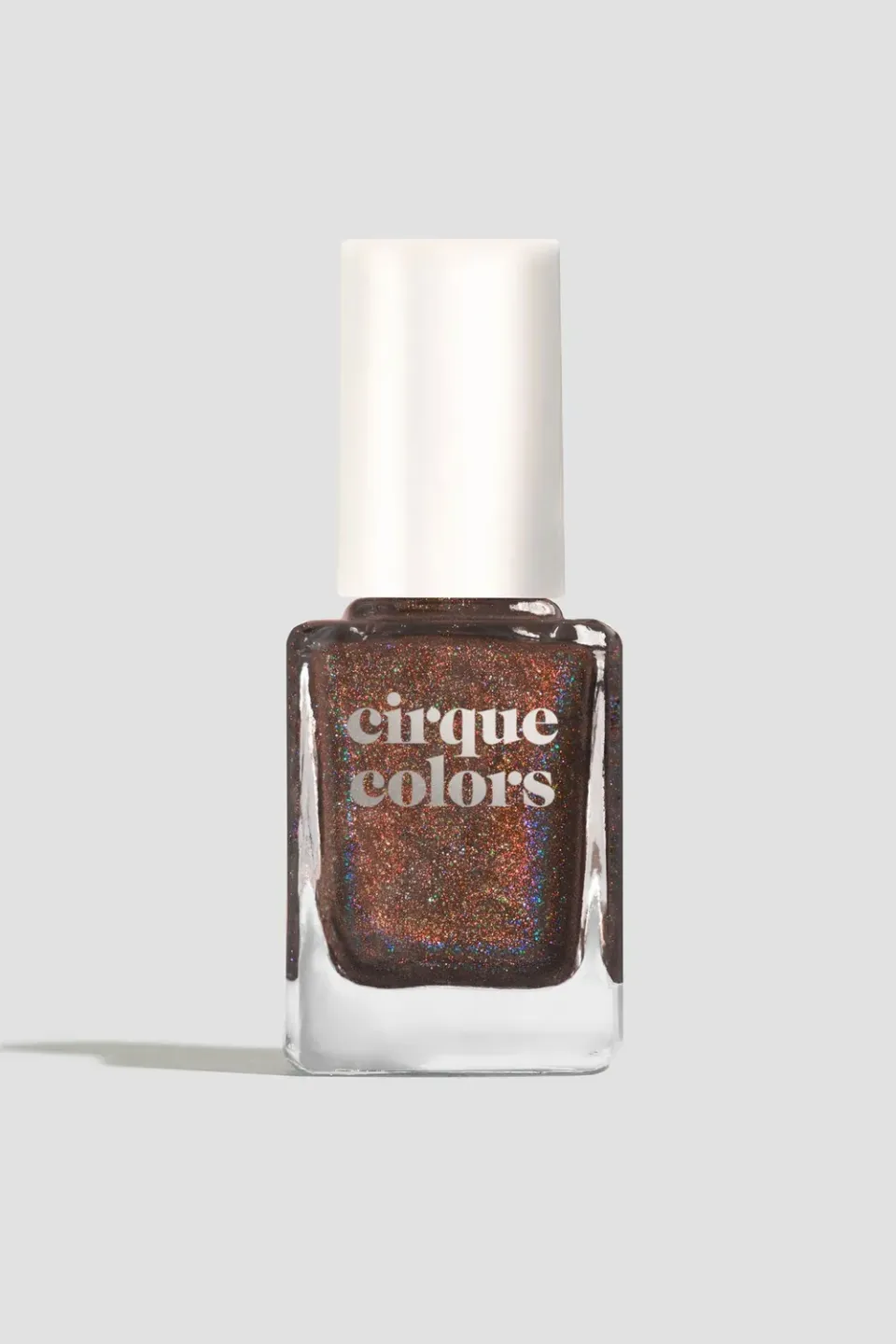 Cirque Colors Pony Up nagellack mörkbrun holografisk