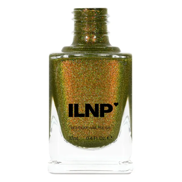 ILNP Legacy nagellack oliv skiftande shimmer