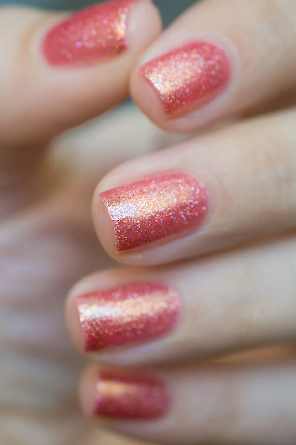 ILNP Citrus Punch nagellack korall holografiskt