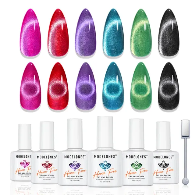 Modelones Salt Starfall gellack 6-pack cat-eye