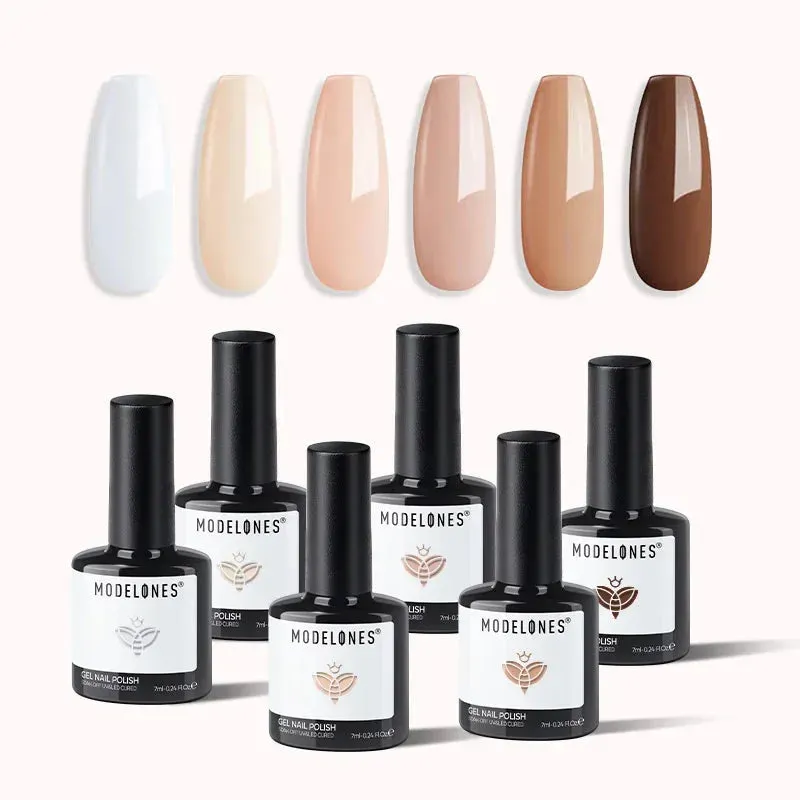Modelones Fall Lovers gellack 6-pack höst krämig