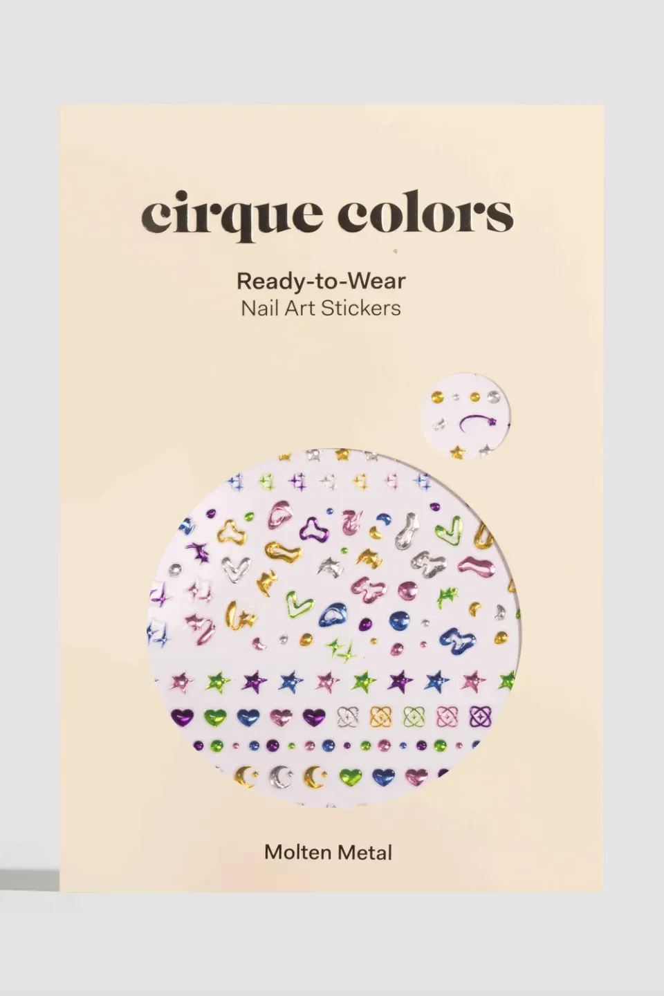 Cirque Colors Molten Metal nagelstickers 3D