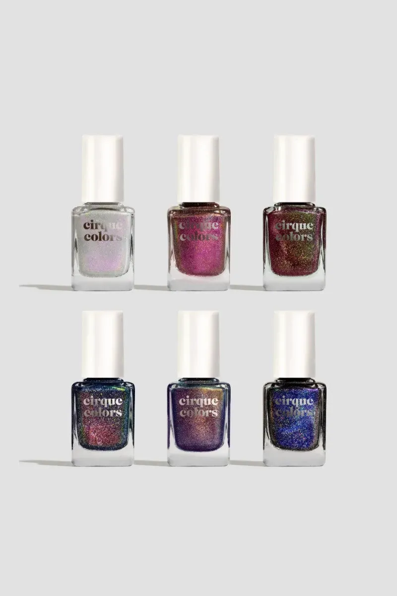 Cirque Colors Destiny nagellack set 6-pack skimrande