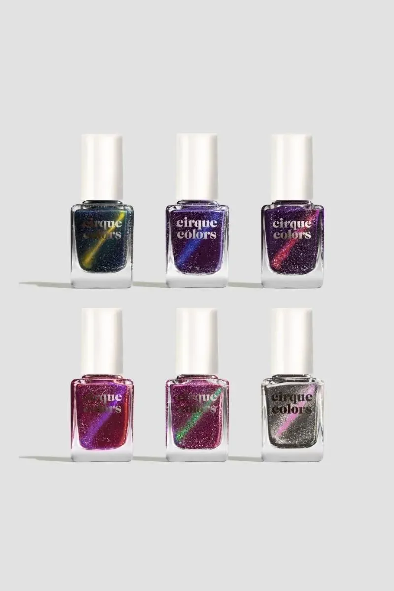 Cirque Colors Silver Screen nagellack set 6-pack magnetisk