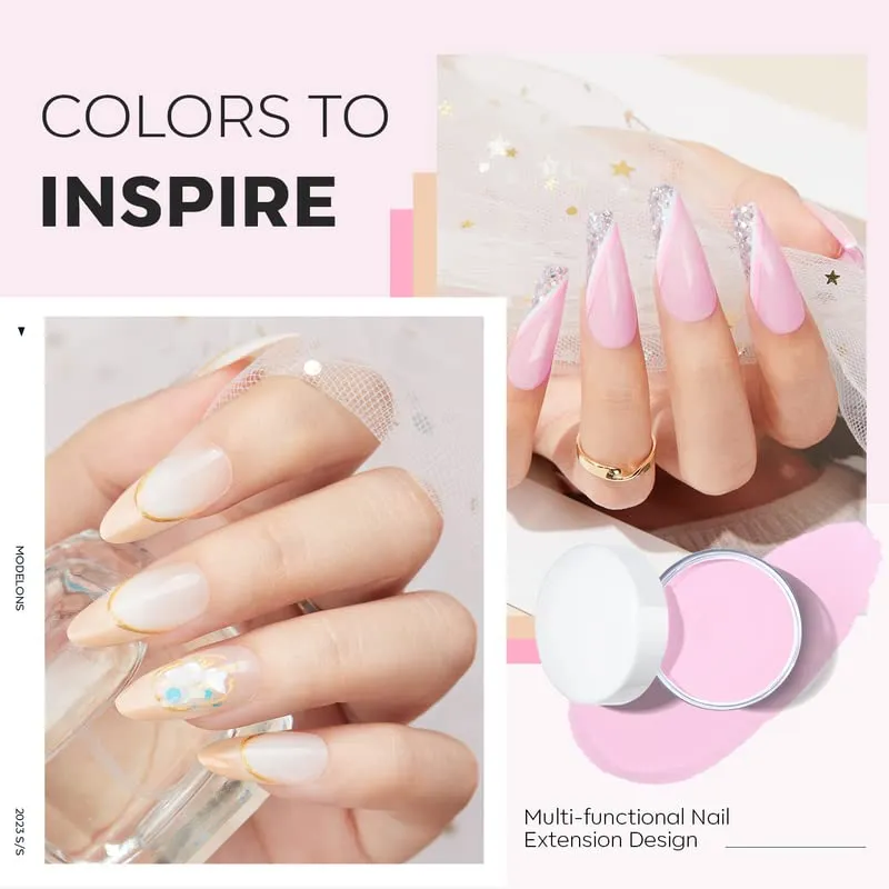 modelones Jelly Nude akrylpulverset 6-pack nude