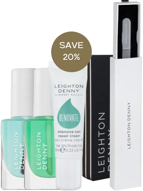 Leighton Denny Renovate Nail Facial nagelkit för torra naglar