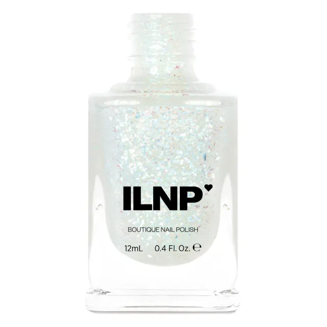 ILNP Spotlight nagellack topper flakes skimrande