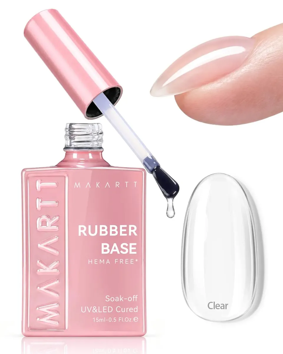 Makartt Hema-free Rubber Base Gel basgel Clear flexibel