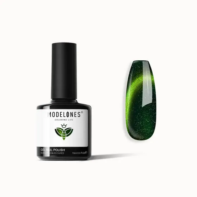 Modelones Inspire Gel Emerald Forest gellack 15 ml smaragd cat eye