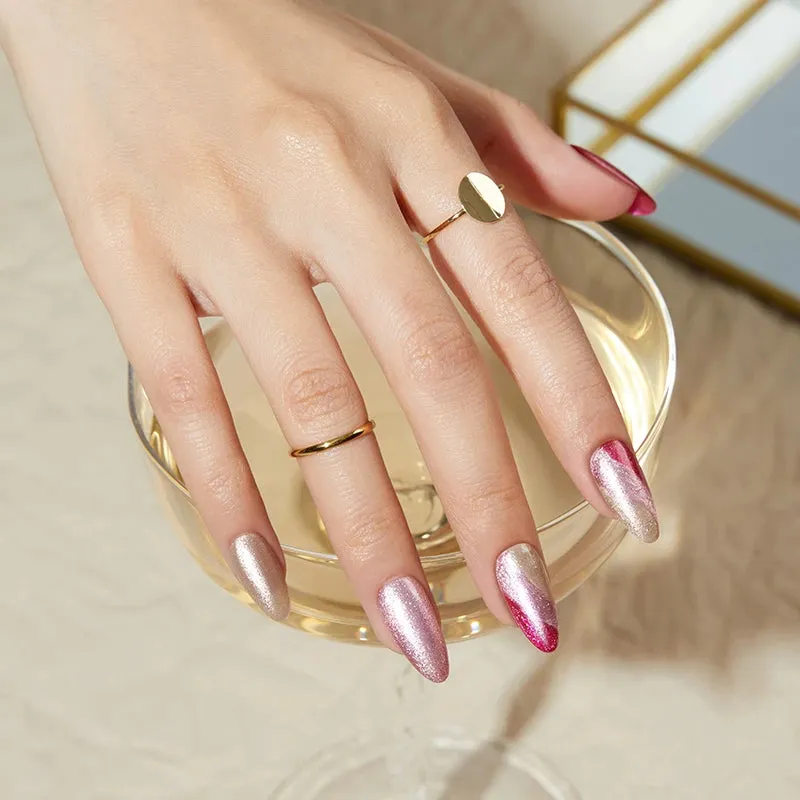 Modelones Rebellion nagellack 6-pack cat eye svart