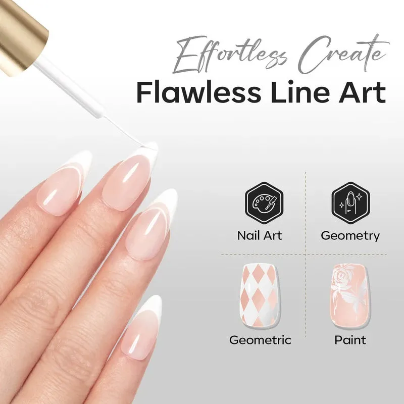 Modelones Single Gel Art Liner nagelgel pink white 15 ml hemafri