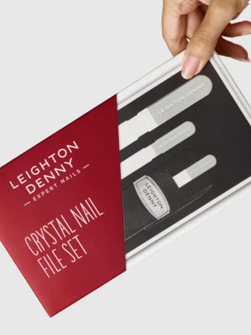 Leighton Denny Crystal nagelfil set 195+135+90mm