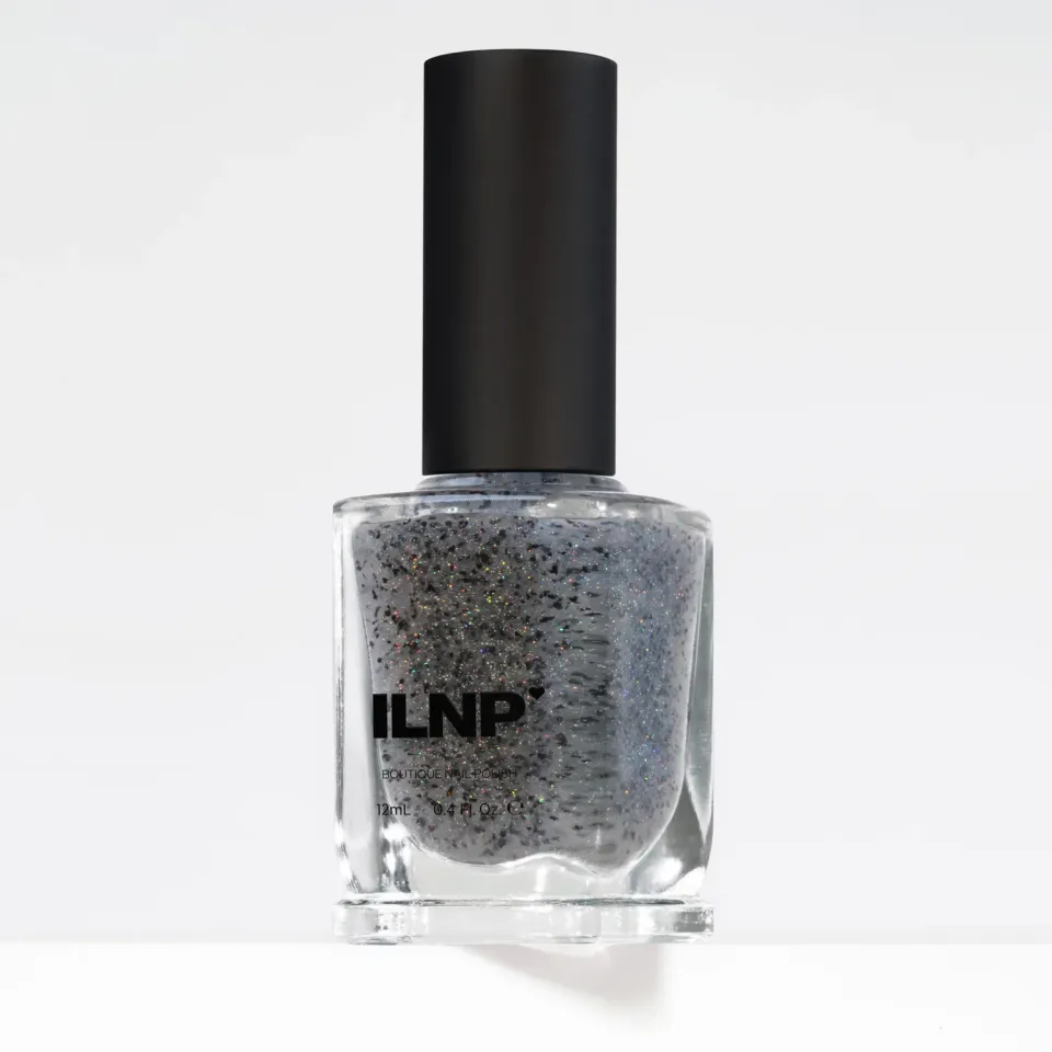 ILNP Conspiracy nagellack svart flake holo