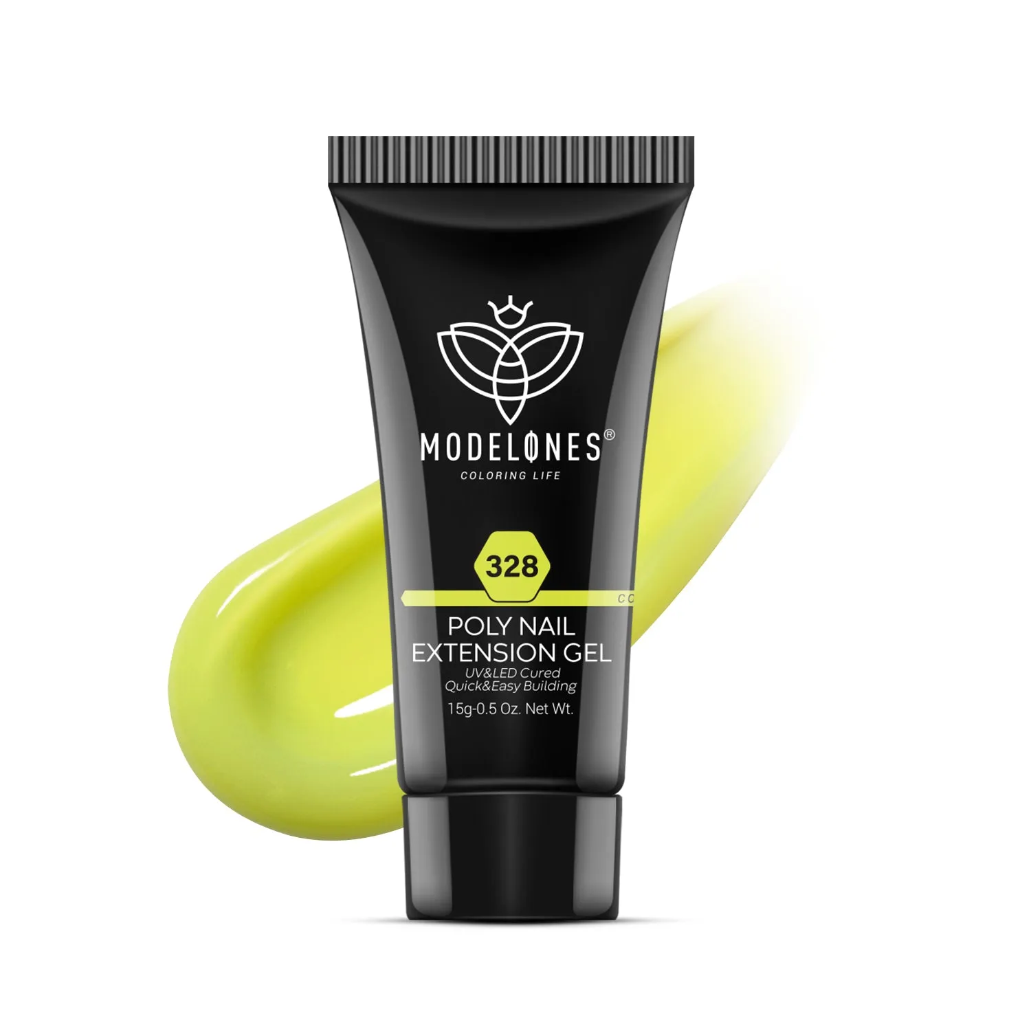 Modelones Lemon Lush polygel 15g ljusgul krämig