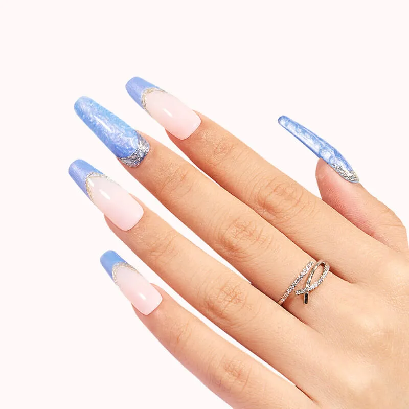 Modelones Inspire Gel gellack Blue Twisted 15ml skimrande