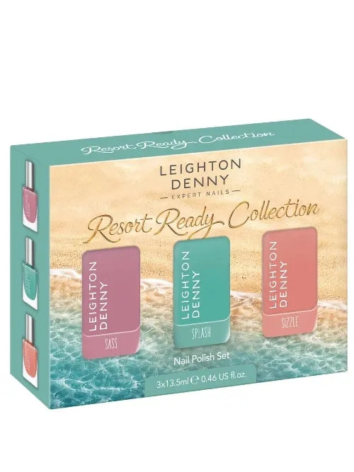 Leighton Denny Resort Ready nagellack set 3x13,5 ml jelly