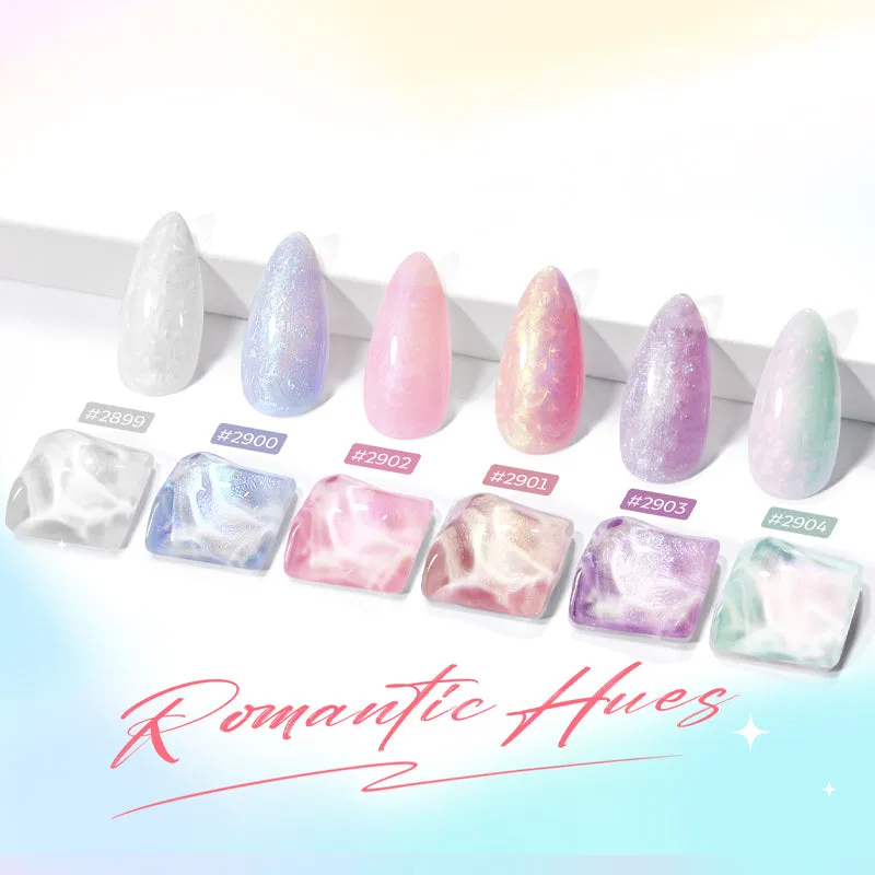 modelones sugar galaxy gellack set 6 färger skimrande