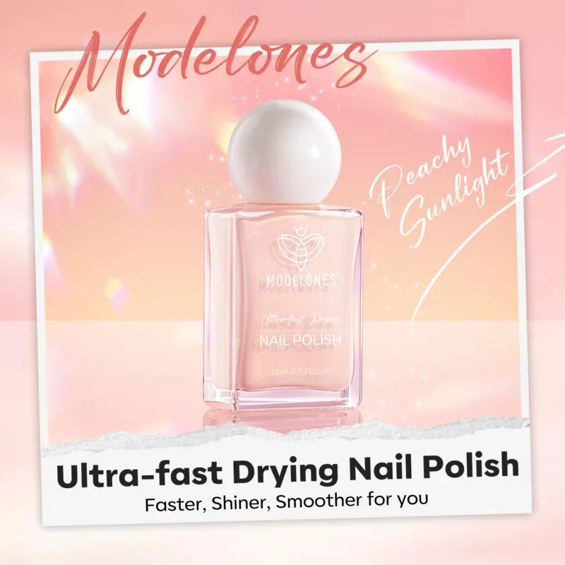 Modelones Peachy Sunlight nagellack orange shimmer