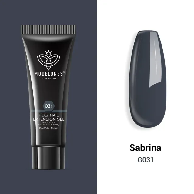 Modelones Sabrina polygel 15g grå jelly