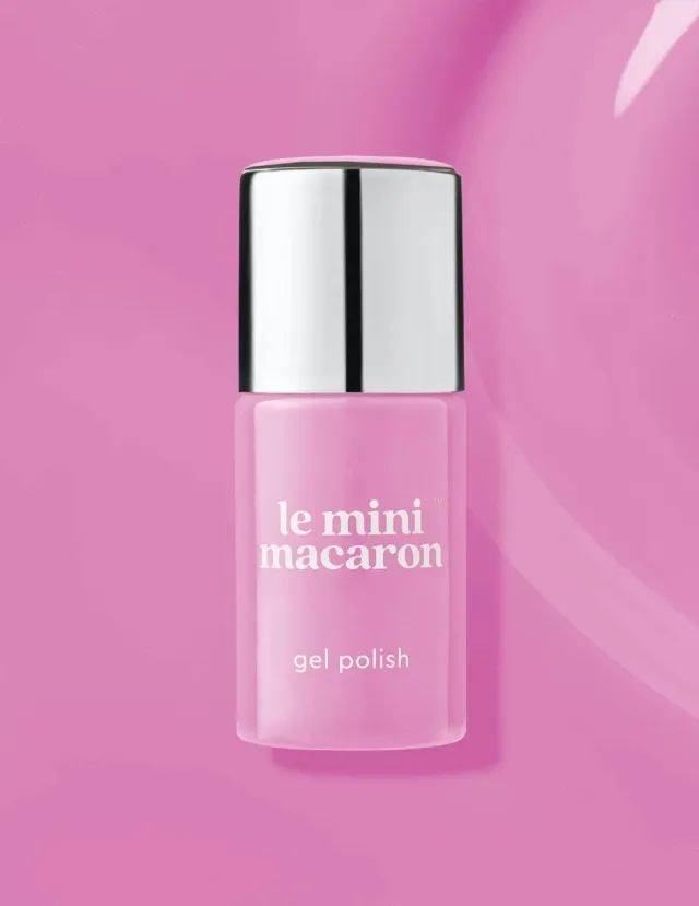 Le Mini Macaron Bubblegum Crush gellack bubblegumrosa täckande