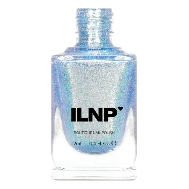ILNP Winter Wonderland Elsa nagellack isblå holografisk