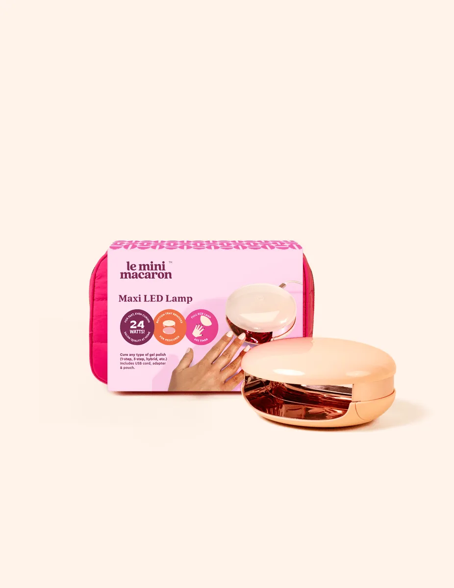 Le Mini Macaron Maxi Lamp nagellampa med påse 4-fingers