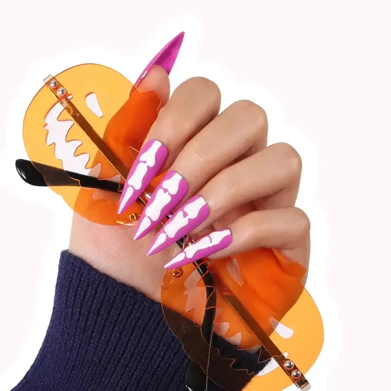 modelones Shattered Mask nagellacksset 6 färger halloween glow