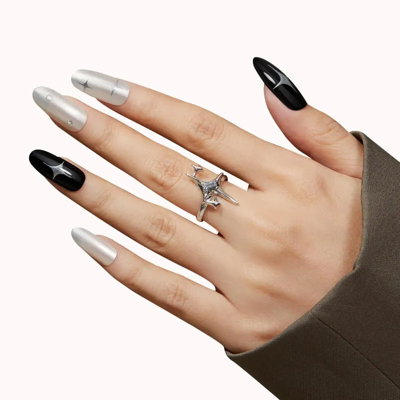 Modelones White Shell nagellack shimmer vit