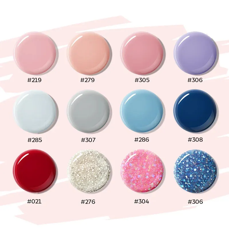 Modelones Modern Muse polygel set 12-pack krämig nude